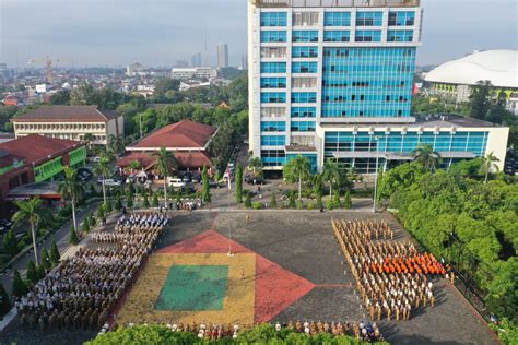 apel pagi gabungan  plaza pemkot bekasi kembali digelar