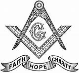 Masonic Symbol Freemason Clipart Freemasonry Symbols Lodge Faith Emblem Charity Hope Freemasons Mason Square Masons Clip Mean Drawing Cliparts Faqs sketch template
