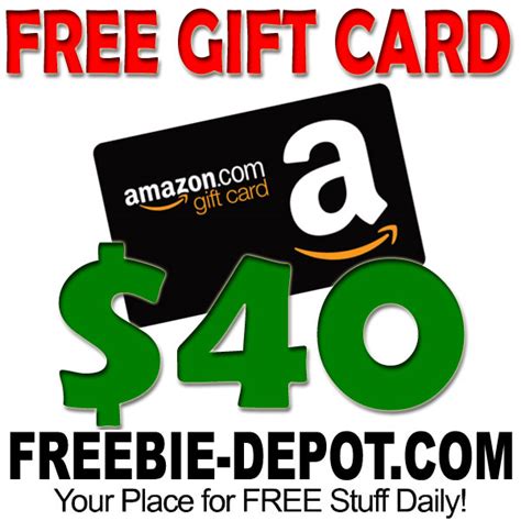 amazon gift card freebie depot