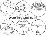 Jesse Tree Ornaments Printable Coloring Pages Template sketch template