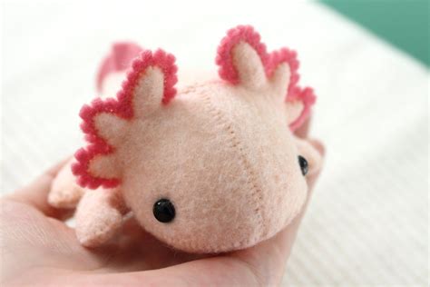 pattern felt axolotl plush etsy sewing stuffed animals felt