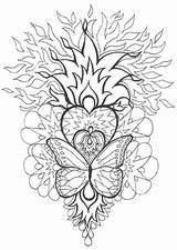 Coloring Pages Mandalas Butterfly Mandala Printable Adult Heart Drawings Color Sheets Print Book Geometric Spiritual Ups Grown Kb Colorful Butterflies sketch template