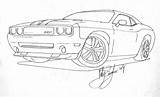 Charger Challenger sketch template