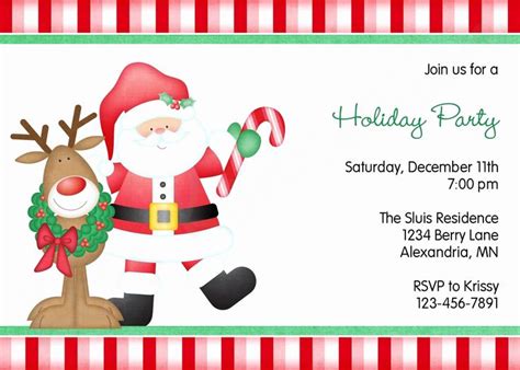 fresh  christmas party invitations template