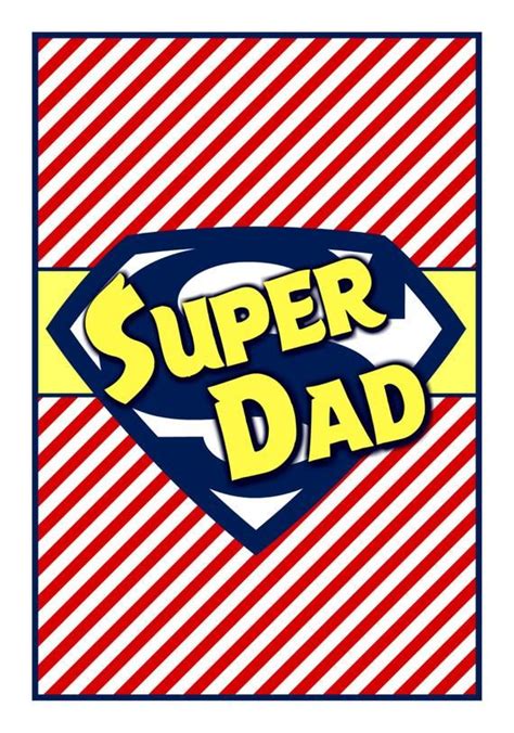super dad fathers day  printable super dad dad day fathers