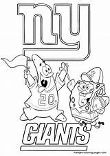 Giants Coloring Pages Football York Nfl Ny Spongebob Mets Jets Logo Printable Drawing Helmet Helmets Color Sf Getcolorings Sheets Clipart sketch template