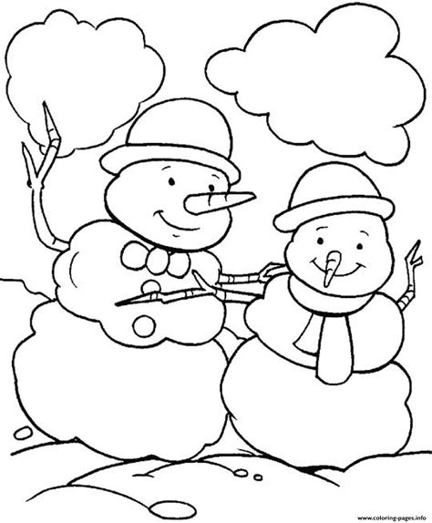 christmas winter  snowman aa coloring page printable