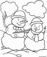 Winter Coloring Snowman Pages Two Snowmen Snow Christmas Dancing Printable Kids Clip 2aa0 Wonderland Sheets Walking Color Book Bestcoloringpages Colouring sketch template