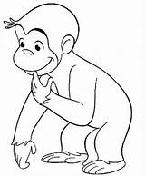 George Curious Coloring Wondering Pages Face Why Drawing Netart Monkey Color Getdrawings Getcolorings Cartoon Print sketch template