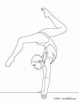 Gymnastics Beam Print sketch template