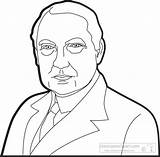 Warren Harding Clipart President Coloring Nixon Pages Outline Presidents Search Richard Kids Clipground sketch template
