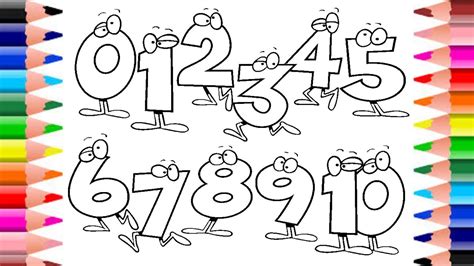 learn numbers  coloring pages  kids video educational  kids