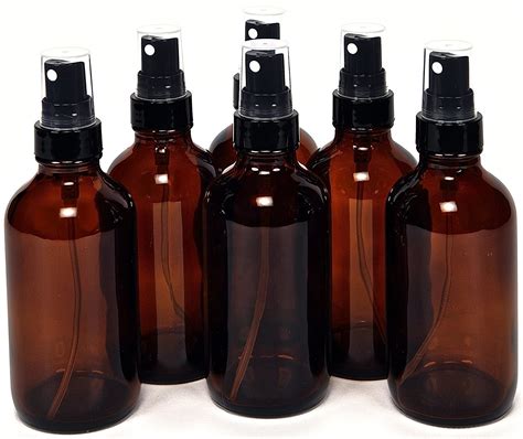 custom ml amber empty glass cosmetic spray body essential oil