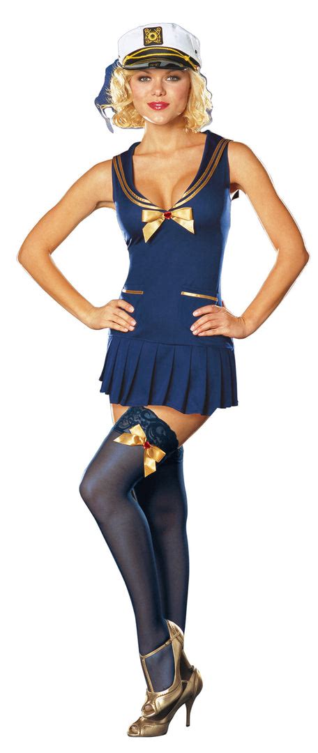 Anti Slip Texture Dreamgirl Costumes Seaside Pinup Sailor Girl Womens