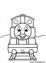 Thomas Train Coloring Easy Pages Printable Print Color sketch template