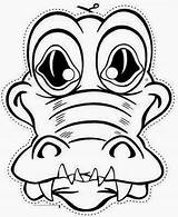 Caretas Crocodile Cocodrilo Mascaras Coloring Alligator Selva Mascara Dibujos Occuper Kleurplaten Bladzijden Boek Kleurplaat Recortables Masque Masker Puppet Maskers Dinosaurus sketch template