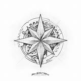 Compass Drawing Steampunk Getdrawings Star sketch template