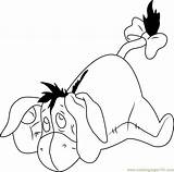 Eeyore Coloring Donkey Stuffed Pages Coloringpages101 sketch template