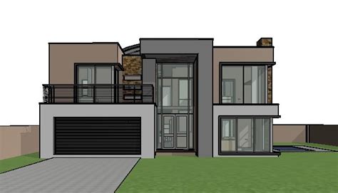house design offers  contemporary  double storey house plan   bedroom  modern