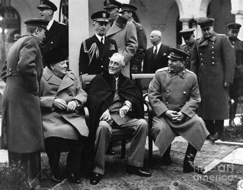yalta conference 1945 photograph by granger