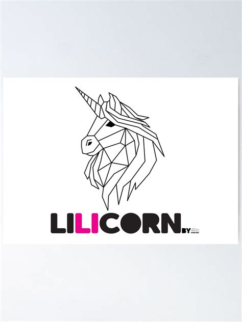 lilicorn  unicorn   girls  rhinoferos poster  sale
