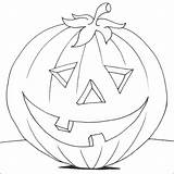 Pumpkin Halloween Colouring Coloring Pages Print Pumpkins Printable Color Kids Templates Carving sketch template