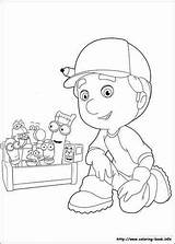 Handy Manny Coloring Pages Kids Has sketch template