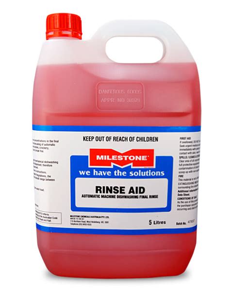 rinse aid milestone chemicals