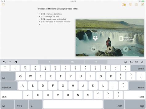 dropbox  ios  lets  sign pdfs share files  messages  picture  picture  ipad