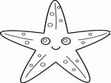 Coloring Starfish Printable Getcolorings sketch template
