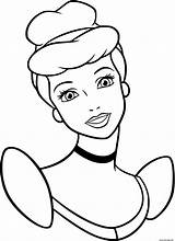 Cendrillon Coloriage Princesse Cinderela Pintar sketch template