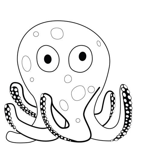 octopus coloring pages  kids  printable octopus coloring pages