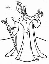 Aladdin Jafar Aladin Characters Jasmine Imagini Colorat Hades Carti Villain Planse Carte Abu Aladino Lámina Coloringhome sketch template