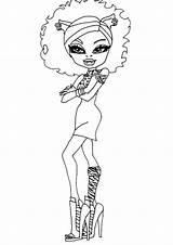 Monster High Wolf Coloring Howleen Sweet Style Pano Seç sketch template