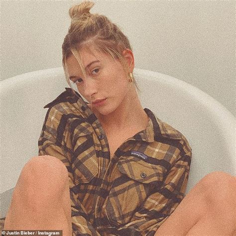 justin bieber shares sultry snapshots of wife hailey posing in a chrome