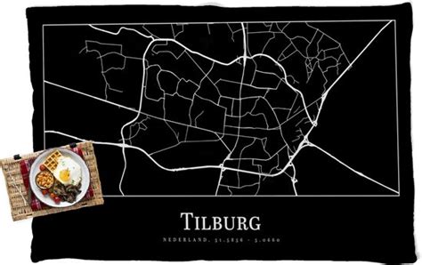 picknickkleed buitenkleed stadskaart tilburg plattegrond kaart vloerkleed bolcom