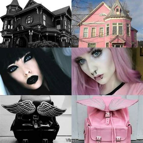 black and pink pastel goth kawaii goth pastel goth fashion