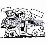 Drawing Junkyard Cars Car Used Cartoon Auto Parts Getdrawings Markets Trucks Drawings Visit sketch template