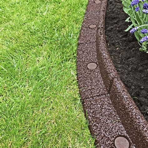 easy edge garden edging rubber garden border flinders brown