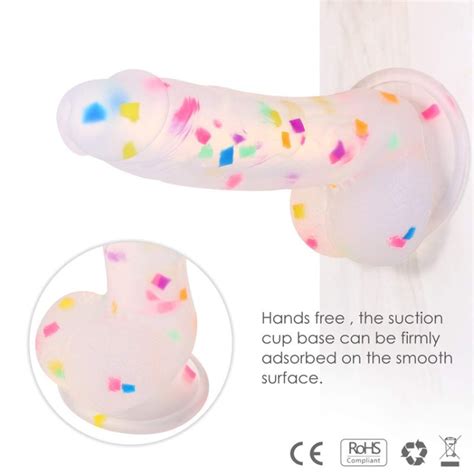Jelly Clear Dildo 18cm Realistic Dildo With Suction Sex