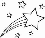 Star Shooting Clipart Drawing Stars Choose Board Printable Coloring Pages sketch template