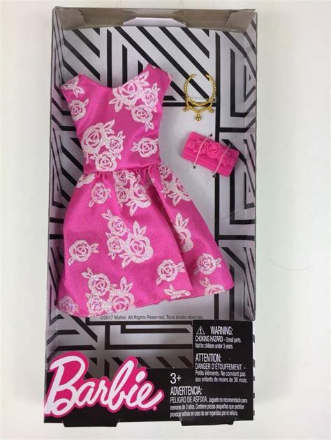 2018 New Barbie Fashionistas Pink Floral Party Dress