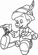 Pinocchio Pinokio Pinocho Colorear Kolorowanki Stampare Pepito Grillo sketch template