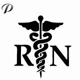 Rn Caduceus Decal Nurse Vinyl Registered Sticker sketch template