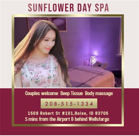 sunflower day spa  robert st  boise id massage therapists