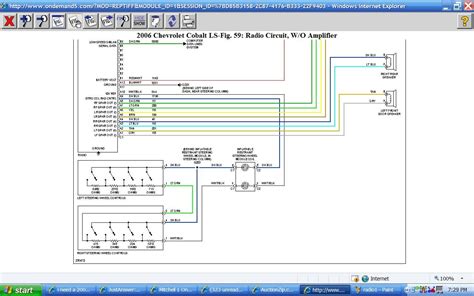 wiring diagram   chevy cobalt radio wiring diagram