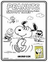 Peanuts Coloring Snoopy Tales Schulz Sheets Sheet Exclusive Bros Warner Courtesy Entertainment sketch template