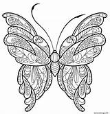 Coloriage Papillon Zentangle Dessin Jolis Imprimer Imprimé sketch template