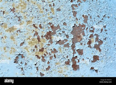 rusted metal  flaking paint stock photo alamy