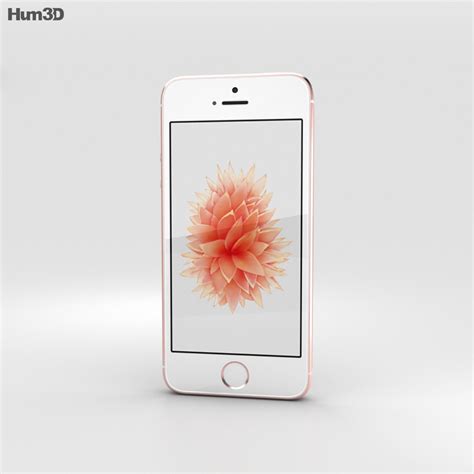 Apple Iphone Se Rose Gold 3d Model Electronics On Hum3d